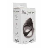 Черное эрекционное виброкольцо Pure Passion Sunset - Lola Games - в Иваново купить с доставкой