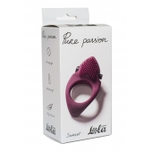 Бордовое эрекционное виброкольцо Pure Passion Sunset - Lola Games - в Иваново купить с доставкой