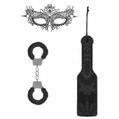 Черный игровой набор Introductory Bondage Kit №4 - Shots Media BV - купить с доставкой в Иваново