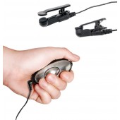 Черные электрические зажимы для сосков Shock Therapy Nipple Clamps - Pipedream - купить с доставкой в Иваново