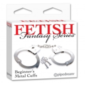Металлические наручники Beginner s Metal Cuffs - Pipedream - купить с доставкой в Иваново