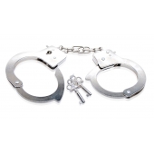 Металлические наручники Beginner s Metal Cuffs - Pipedream - купить с доставкой в Иваново