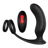 Черный массажер простаты REMOTE P-PLEASER - Dream Toys - в Иваново купить с доставкой