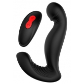Черный вибромассажер простаты SWIRLING P-PLEASER - Dream Toys - в Иваново купить с доставкой