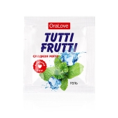 Пробник гель-смазки Tutti-frutti со вкусом мяты - 4 гр. - Биоритм - купить с доставкой в Иваново
