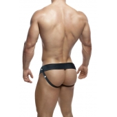 Черный мужской страпон DR. SKIN 6INCH HOLLOW STRAP ON - 16 см. - Blush Novelties - купить с доставкой в Иваново