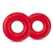 Набор из 2 красных эрекционных колец DONUT RINGS OVERSIZED - Blush Novelties - в Иваново купить с доставкой