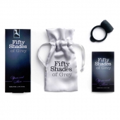 Темно-серое эрекционное кольцо Vibrating Love Ring с вибрацией - Fifty Shades of Grey - в Иваново купить с доставкой