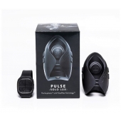 Темно-серый инновационный мужской осциллятор PULSE SOLO LUX с пультом ДУ - Hot Octopuss - в Иваново купить с доставкой