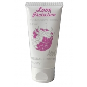 Лубрикант на водной основе с ароматом малины Love Protection Raspberry - 50 мл. - Lola Games - купить с доставкой в Иваново
