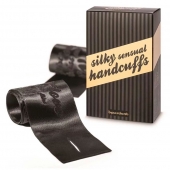 Черные ленты для связывания SILKY SENSUAL HANDCUFFS - Bijoux Indiscrets - купить с доставкой в Иваново