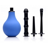 Анальный душ с 3 насадками Premium One-way Valve Anal Douche Set - XR Brands - купить с доставкой в Иваново