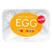 Набор из 6 мастурбаторов Tenga EGG Easy Beat с различным рельефом - Tenga - в Иваново купить с доставкой