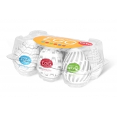 Набор из 6 мастурбаторов Tenga EGG Easy Beat с различным рельефом - Tenga - в Иваново купить с доставкой