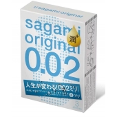 Ультратонкие презервативы Sagami Original 0.02 Extra Lub с увеличенным количеством смазки - 3 шт. - Sagami - купить с доставкой в Иваново