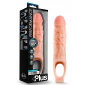 Телесный реалистичный фаллоудлинитель 9 Inch Silicone Cock Sheath Penis Extender - 22,86 см. - Blush Novelties - в Иваново купить с доставкой