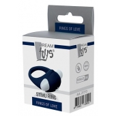 Гладкое синее эрекционное виброкольцо STIMU RING - Dream Toys - в Иваново купить с доставкой
