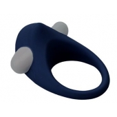 Гладкое синее эрекционное виброкольцо STIMU RING - Dream Toys - в Иваново купить с доставкой