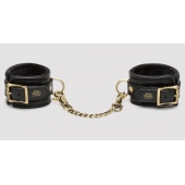 Черные наручники Bound to You Faux Leather Wrist Cuffs - Fifty Shades of Grey - купить с доставкой в Иваново