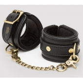 Черные наручники Bound to You Faux Leather Wrist Cuffs - Fifty Shades of Grey - купить с доставкой в Иваново