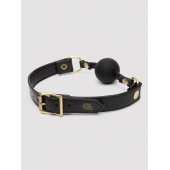 Черный кляп-шар Bound to You Faux Leather Ball Gag - Fifty Shades of Grey - купить с доставкой в Иваново