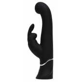 Черный вибратор-кролик G-Spot Stroking Vibrator - 24,2 см. - Happy Rabbit