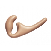 Бежевый безремневой страпон Seduction - 20,5 см. - Lola Games - купить с доставкой в Иваново