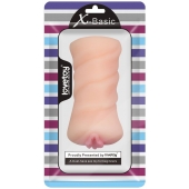 Телесный мастурбатор-вагина X-Basic Pocket Pussy без вибрации - Lovetoy - в Иваново купить с доставкой