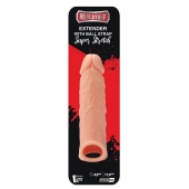 Телесная насадка EXTENDER WITH BALL STRAP 6.5 - 17 см. - Dream Toys - в Иваново купить с доставкой