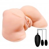 Телесная вибровагина Julie с 2 рабочими отверстиями - Baile - в Иваново купить с доставкой