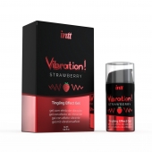 Жидкий интимный гель с эффектом вибрации Vibration! Strawberry - 15 мл. - INTT - купить с доставкой в Иваново
