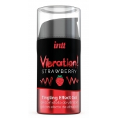 Жидкий интимный гель с эффектом вибрации Vibration! Strawberry - 15 мл. - INTT - купить с доставкой в Иваново