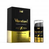 Жидкий интимный гель с эффектом вибрации Vibration! Vodka Energy - 15 мл. - INTT - купить с доставкой в Иваново