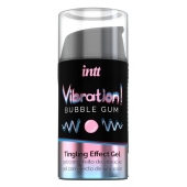 Жидкий интимный гель с эффектом вибрации Vibration! Bubble Gum - 15 мл. - INTT - купить с доставкой в Иваново