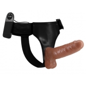 Страпон на трусиках с вибрацией Ultra Passionate Harness - 16 см. - Baile - купить с доставкой в Иваново