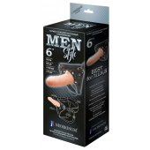 Телесный пустотелый харнесс MEN Style - 17,5 см. - LOVETOY (А-Полимер) - купить с доставкой в Иваново