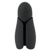 Черный силиконовый вибромастурбатор с нагревом Masturbator with 2 Functions - Orion - в Иваново купить с доставкой