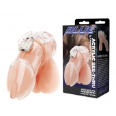 Прозрачная клетка целомудрия Acrylic See-thru Chastity Cage - BlueLine - купить с доставкой в Иваново