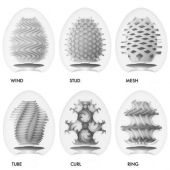 Набор из 6 мастурбаторов Tenga EGG IV с различным рельефом - Tenga - в Иваново купить с доставкой