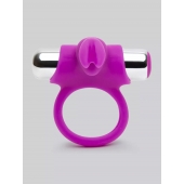 Лиловое виброкольцо с пультом ДУ Remote Control Cock Ring - Happy Rabbit - в Иваново купить с доставкой