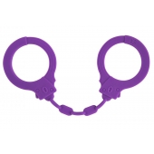 Фиолетовые силиконовые наручники Suppression - Lola Games - купить с доставкой в Иваново