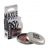 Экстремально тонкие презервативы в железном кейсе MAXUS Extreme Thin - 3 шт. - Maxus - купить с доставкой в Иваново