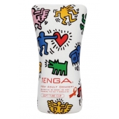 Мастурбатор-туба Keith Haring Soft Tube CUP - Tenga - в Иваново купить с доставкой