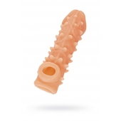 Телесная закрытая насадка с пупырышками Cock Sleeve Size M - 15,6 см. - KOKOS - в Иваново купить с доставкой