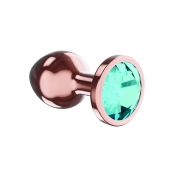 Пробка цвета розового золота с малиновым кристаллом Diamond Topaz Shine L - 8,3 см. - Lola Games - купить с доставкой в Иваново