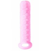 Розовый фаллоудлинитель Homme Long - 13,5 см. - Lola Games - в Иваново купить с доставкой