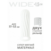 Белый фаллоудлинитель Homme Wide - 13 см. - Lola Games - в Иваново купить с доставкой
