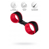 Красно-черные велюровые оковы Anonymo - ToyFa - купить с доставкой в Иваново