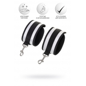 Серебристо-черные наручники Anonymo - ToyFa - купить с доставкой в Иваново