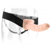 Полый страпон 8  Hollow Strap-On телесного цвета - 19 см. - Pipedream - купить с доставкой в Иваново